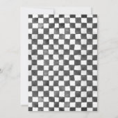 ファーストワンレースカーヴィンテージ1st誕生日招待状 招待状 (裏面)