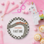 ファーストワンレースカー誕生日紙プレート ペーパープレート (パーティー)