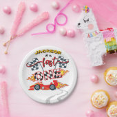 ファーストワンレースカー1歳誕生日 ペーパープレート (パーティー)