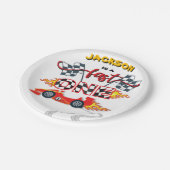ファーストワンレースカー1歳誕生日 ペーパープレート (アングル)