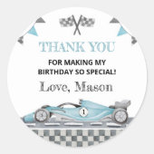 ファーストワンレースカー1stバースデースタンプ ラウンドシール (正面)