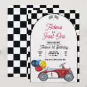『ファーストワンレース』カーの招待状 -  招待状 (正面/裏面)