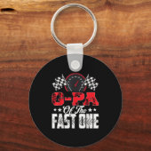 ファーストワン誕生日のG-Pa 1stレースカーファミリー キーホルダー (正面)