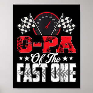 ファーストワン誕生日のG-Pa 1stレースカーファミリー ポスター