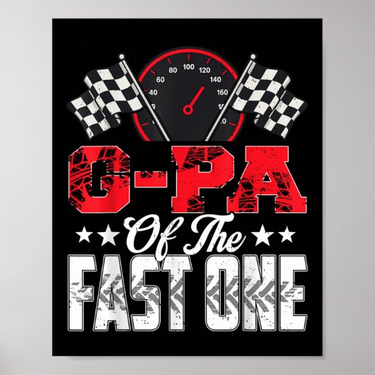 ファーストワン誕生日のG-Pa 1stレースカーファミリー ポスター (正面)