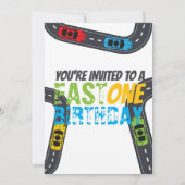 ファーストワン誕生日レーストラックパーティー 招待状 (裏面)