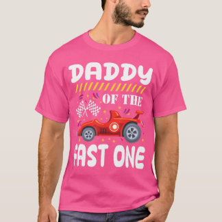ファーストワン誕生日第1レース家族マットのパパ Tシャツ