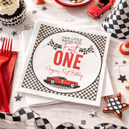 ファーストワン レースカーボーイ 1歳の誕生日パーティー スタンダードカクテルナプキン