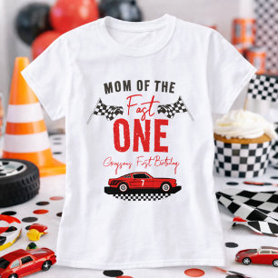 ファーストワン レースカーボーイ 1歳誕生日パーティー Tシャツ