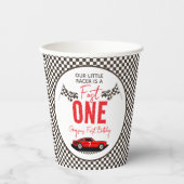 ファーストワン レースカー ボーイ 1歳誕生日パーティー 紙コップ (正面)