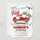 ファーストワン、レース1歳の誕生日 招待状 (正面)