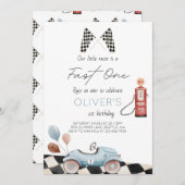 ファーストワン 1歳の誕生日パーティー招待状 招待状 (正面/裏面)