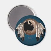 ファースト冷蔵庫用マグネット先住民アートメティスプライド マグネット (正面/裏面)