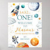 ファースト宇宙アドベンチャーボーイ誕生日へようこそ ポスター (正面)