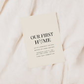 ファースト引っ越し祝いパーティーパーティー招待状 招待状