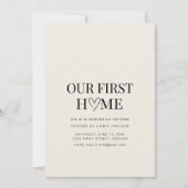 ファースト引っ越し祝いパーティーパーティー招待状 招待状 (正面)