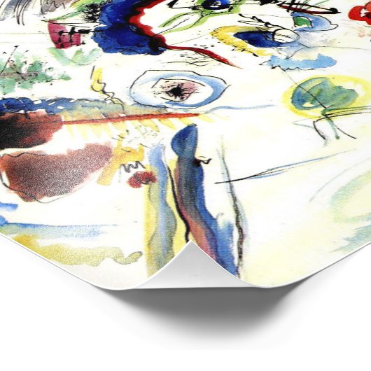 ファースト抽象芸術ウォーターカラーバイワッシリーカンディンスキー フォトプリント            (角)