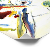 ファースト抽象芸術ウォーターカラーバイワッシリーカンディンスキー ポスター (角)