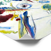 ファースト抽象芸術ウォーターカラーバイワッシリーカンディンスキー ポスター (角)