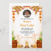 ファースト招待状カードロリパーティーカード 招待状 (正面/裏面)