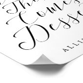 ファースト来ラブデザートバー結婚のサイン ポスター (角)