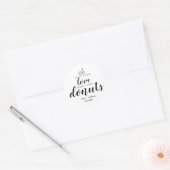 ファースト来ラブドーナツスウィートトリート結婚式の引き出物 ラウンドシール (封筒)