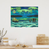 ファースト絵画ネーションプリントイヌイットラブホームデコール ポスター (キッチン)