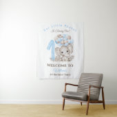 ファースト誕生日エレファントボーイウェルカムサインタペストリー タペストリー (インサイチュ)