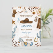 ファースト誕生日カウボーイ招待状 招待状 (スタンド正面)