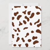 ファースト誕生日カウボーイ招待状 招待状 (裏面)