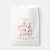 ファースト誕生日ガールキュートエレファントフェイトバッグ フェイバーバッグ (正面)