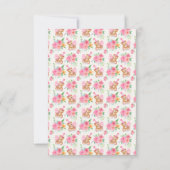 ファースト誕生日ガールテディベアアイスクリーム サンキューカード (裏面)