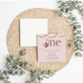 ファースト誕生日ガール招待状カード 招待状