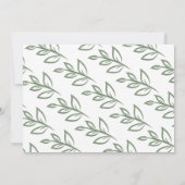 ファースト誕生日キュートドー絵を描ル葉 招待状 (裏面)