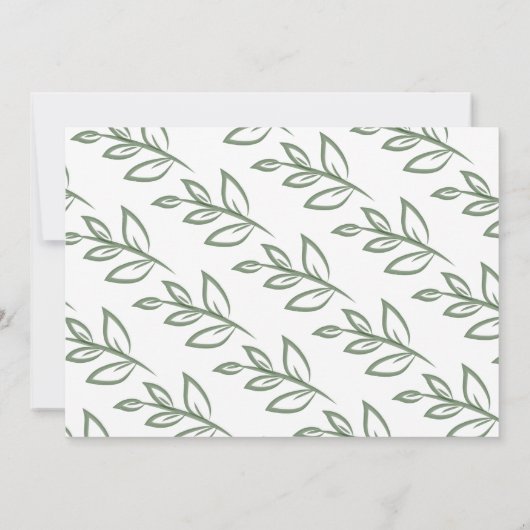 ファースト誕生日キュートドー絵を描ル葉 招待状 (裏面)