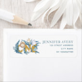 ファースト誕生日サファリアニマルズ差出人住所 ラベル (インサイチュ)