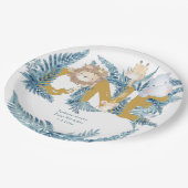 ファースト誕生日サファリカスタム動物 ペーパープレート (アングル)