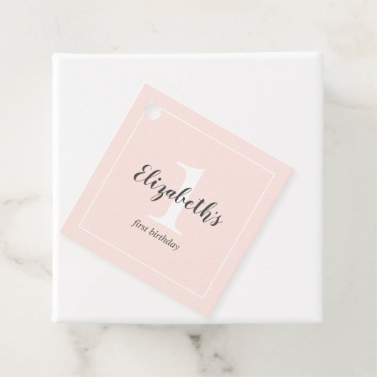 ファースト誕生日サンキューメッセージカード フェイバータグ (インサイチュ)