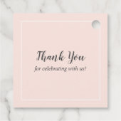 ファースト誕生日サンキューメッセージカード フェイバータグ (裏面)