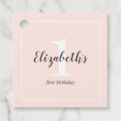 ファースト誕生日サンキューメッセージカード フェイバータグ (正面)