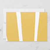 ファースト誕生日サンシャインオレンジボホカワイイパーティー 招待状 (裏面)