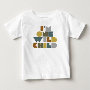 ファースト誕生日シャツアイムワン反抗的な子ども ベビーTシャツ