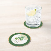 ファースト誕生日セントパトリックの日パーソナライズされた ペーパーコースター (インサイチュ)