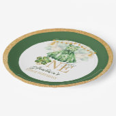 ファースト誕生日セントパトリックの日パーソナライズされた ペーパープレート (アングル)