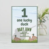 ファースト誕生日ダック招待状 招待状 (スタンド正面)
