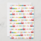 ファースト誕生日トレイン招待状 招待状 (裏面)