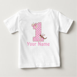 ファースト誕生日トンフライ ベビーTシャツ