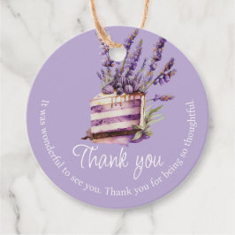 ファースト誕生日バイオレットパーソナライズされたサンキュー フェイバータグ