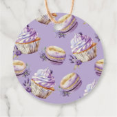 ファースト誕生日バイオレットパーソナライズされたサンキュー フェイバータグ (裏面)