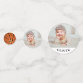 ファースト誕生日バスケットボールバースデーパーティー コンフェッティ (正面)